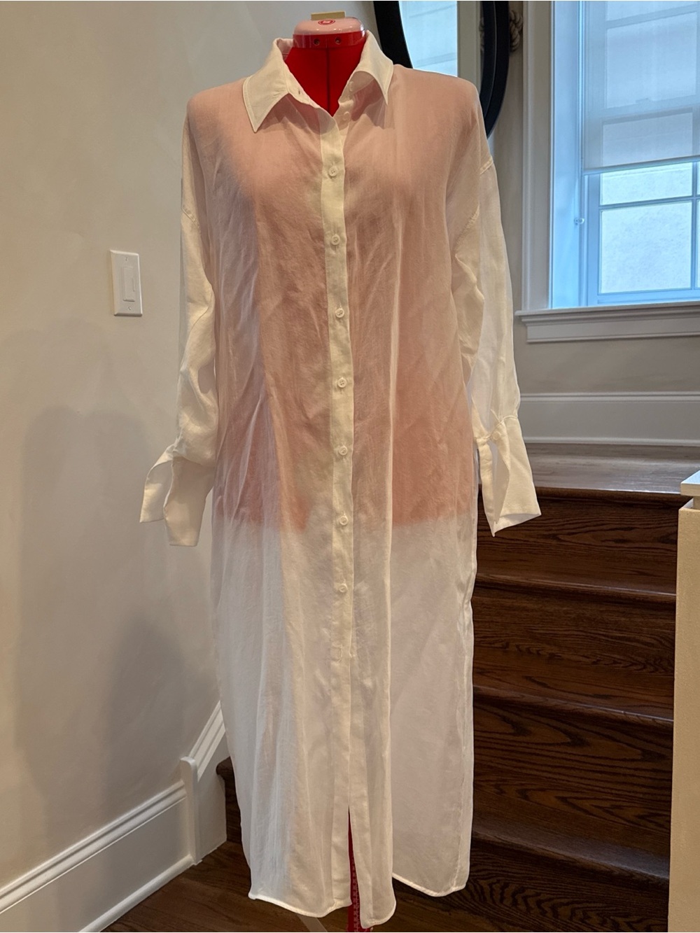 Zara White Shirt Dress